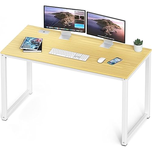 SHW 48-Inch Commercial-Grade Office Computer Desk, Oak