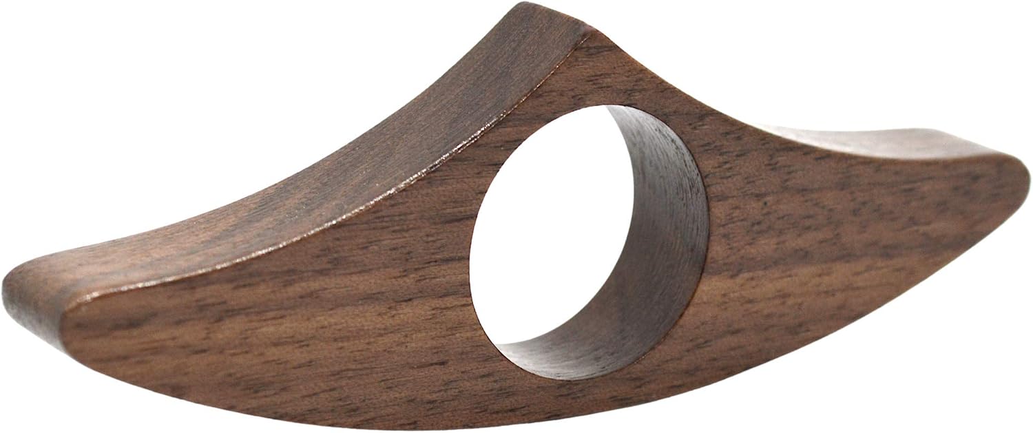 Readerly Crescent Book Page Holder - Handmade from Walnut Wood - Perfect Gift for Readers Teachers & Book Lovers (Large - 2.5cm Hole)