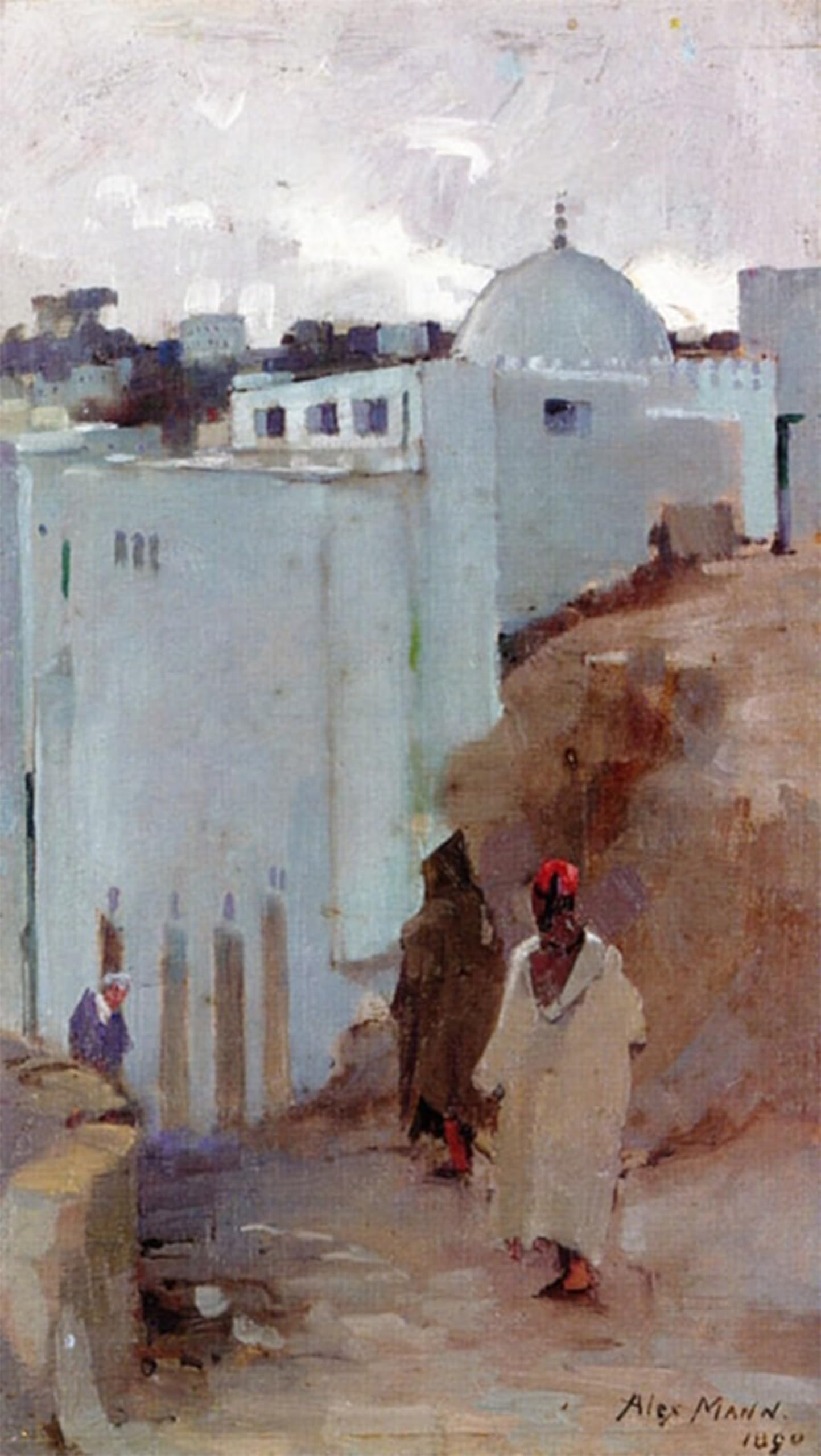 ARTXLXXBN Famous Print Painting Colorful Art Print Moroccan Scene by Alexander Mann Canvas Art Decorations for Home Decor 60x90cm