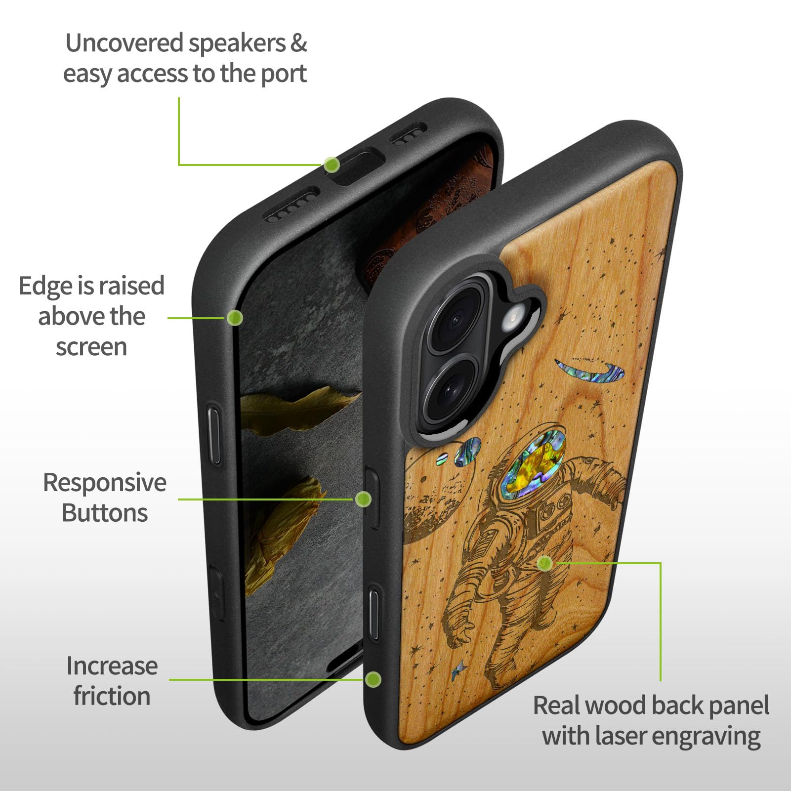 Amazon.com: Carveit Magnetic Wooden Case for iPhone 17 Case, Wood