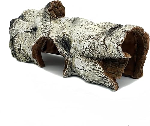 Decoración de terrario de corteza de resina para acuario, piel de lagarto, serpiente o reptil, lagarto, araña y peces de acuario, cueva (corteza