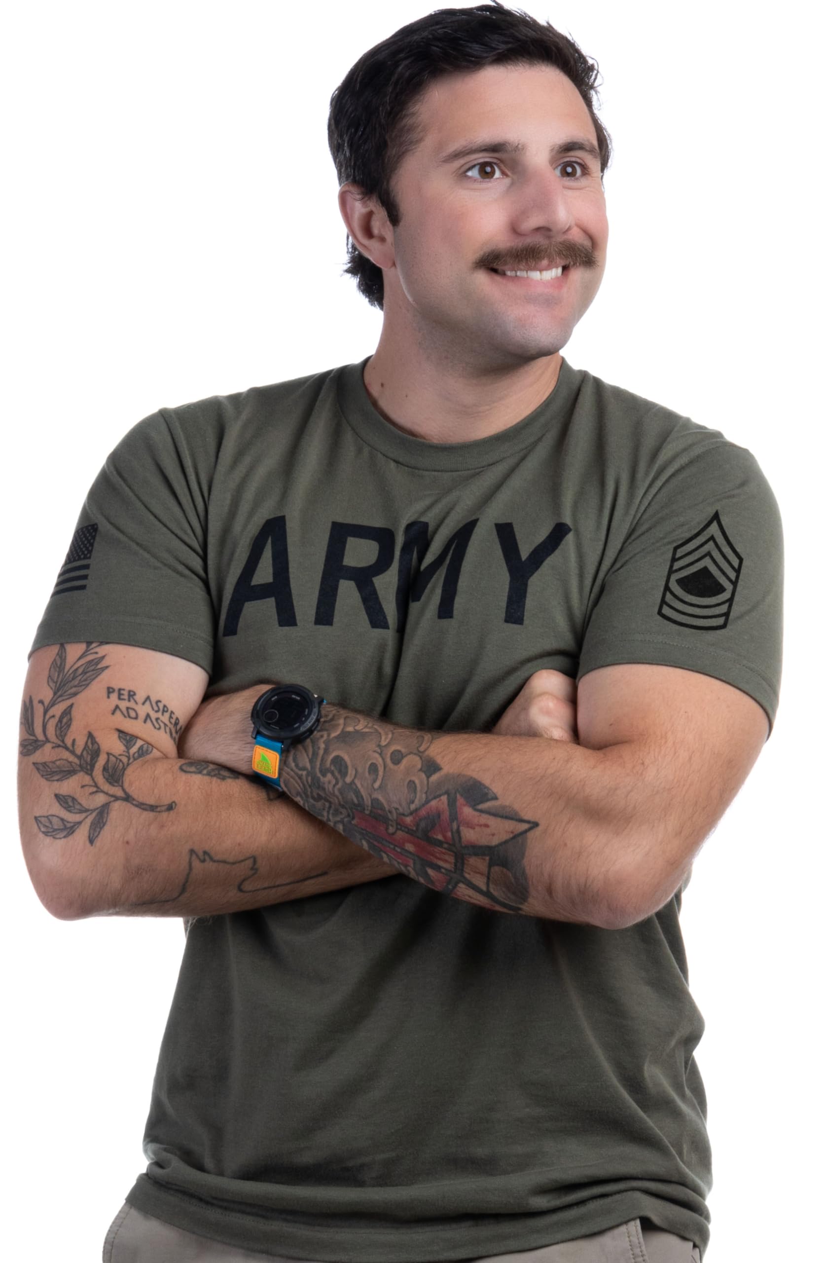 Army PT Style Shirt - U.S. Military Physical Training Infantry Veteran Workout T-Shirt