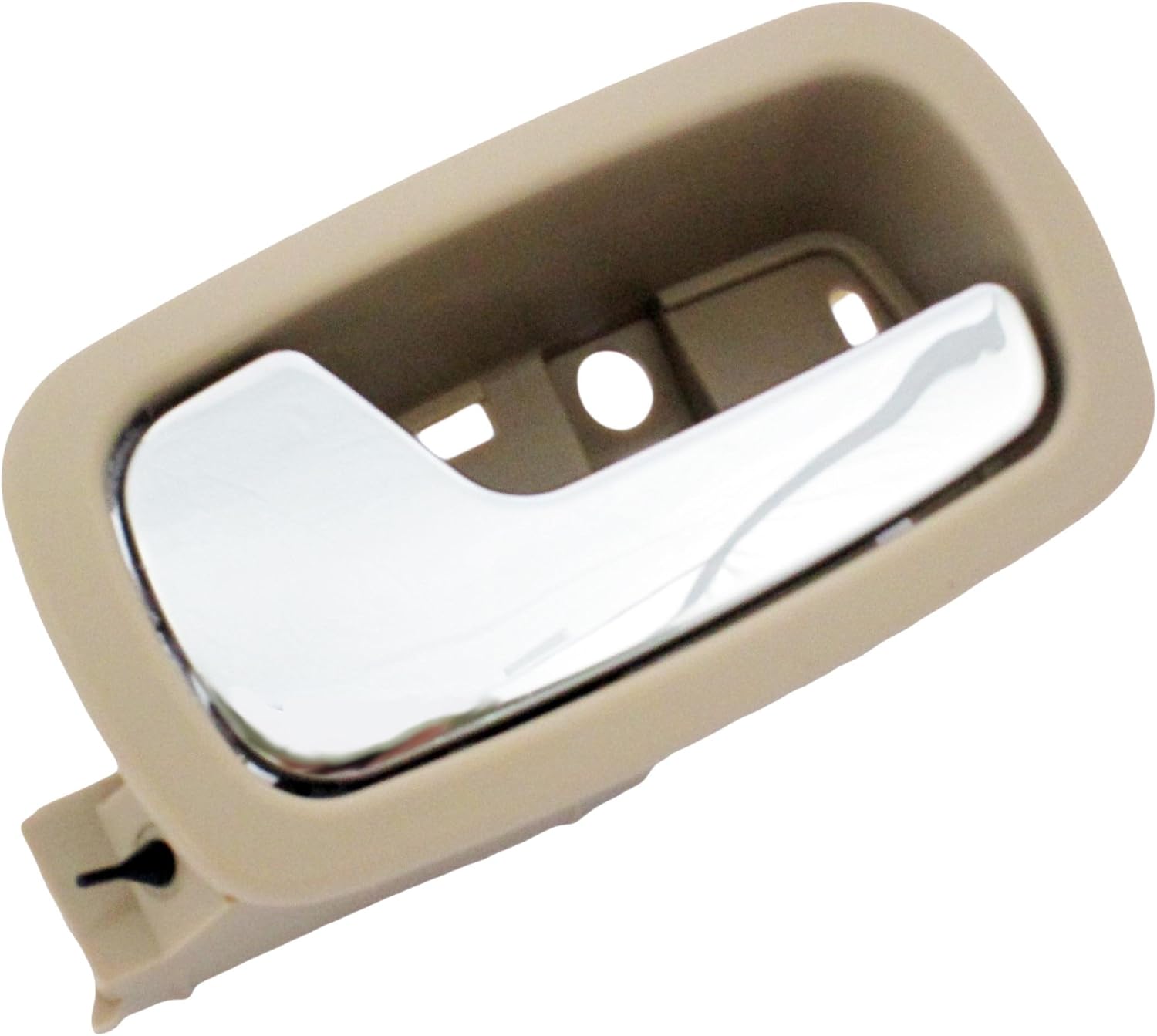 Dorman 81854 Front Driver Side Interior Door Handle Compatible with Select Chevrolet/Pontiac Models, Beige Housing; Chrome Lever