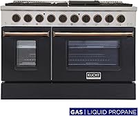 Vista 2 de Kucht KNG481/LP-K-GOLD - Cocina de gas, color dorado