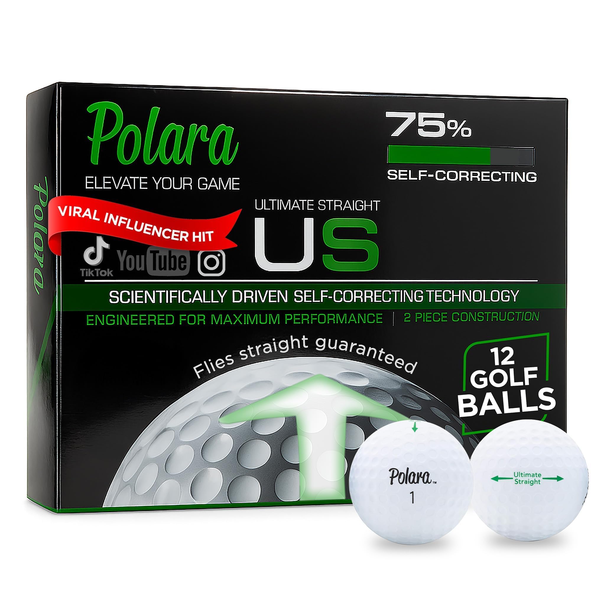 ポララ　ゴルフボール　4箱セット Amazon | POLARA(ポララ) ゴルフボール XDS 3ピース ULTIMATE STRAIGHT
