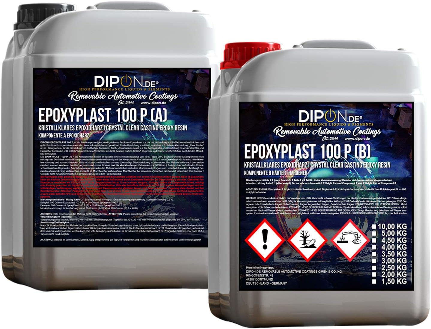 3.0 kg Crystal Clear Casting Epoxy Resin for Laminating Glass Fibreglass Table Floor Terra Aquarium Concrete Molds UV Stable