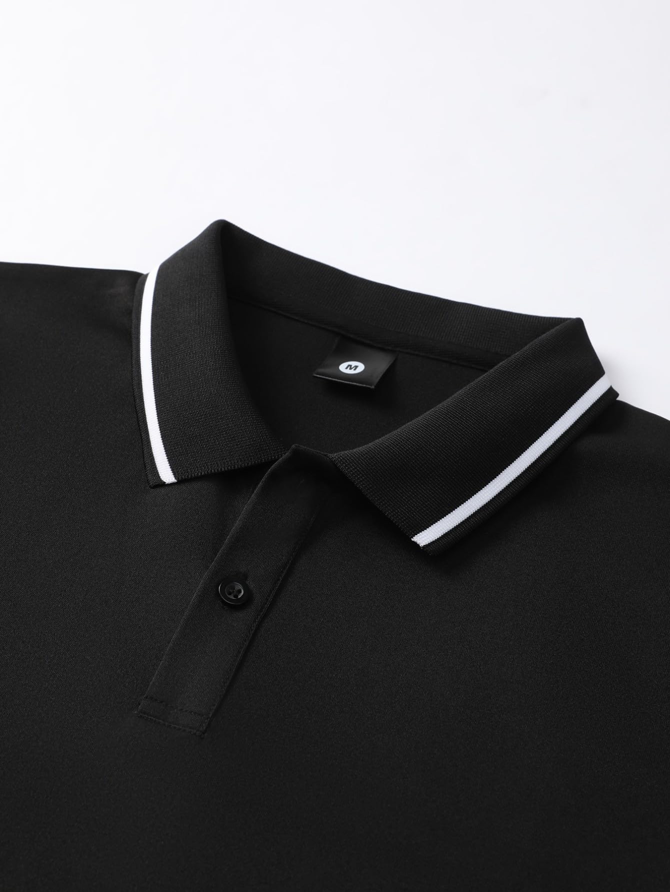 Conjunto de 2 piezas de camisa polo de verano de tres colores para hombre, estilo casual, vacaciones, playa, deportes, atletismo — view 4