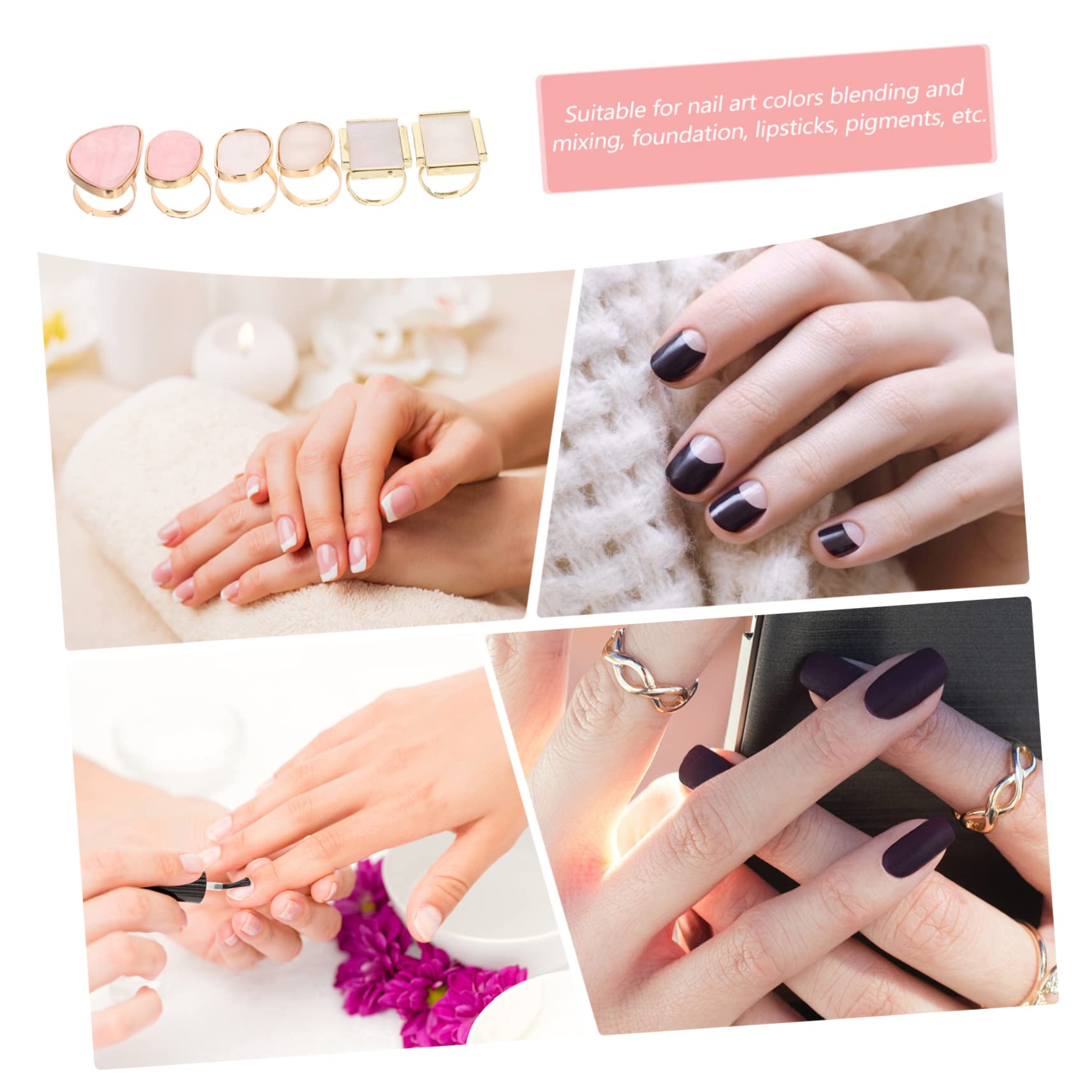 minkissy 18pezzi Palette Per Miscelazione Unghie Resina Per Nail Art e Trucco Professionale Per Miscelare Fondotinta e Pigmenti Design Ergonomico e Facile Da Pulire