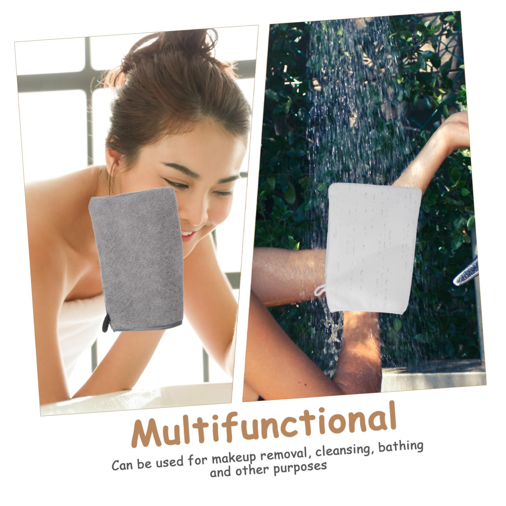 Peelinghandschuhe Robust 6 Stück Sanft zur Haut aus Superfiner Faser und Badehandschuhe für Dusche und Körperpflege