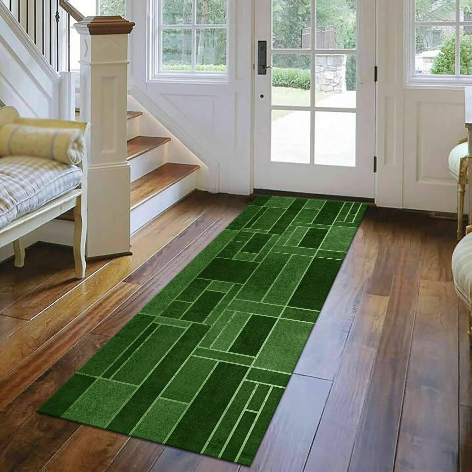 Flurteppich Rutschfest – 50x120 Cm, Waschbar, Aus Polyester, Für Küche, Flur, Wohnzimmer