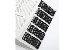 Black Bible Tabs for Men: Bible Study Index Tabs