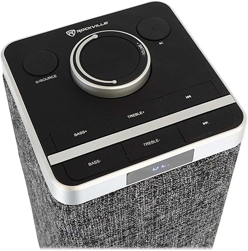 Miniatura 4 de Rockville (1) Sistema de altavoces Bluetooth de torre todo en uno ONE-Tower + paquete HDMIópticoRCA con (1) WiiM Mini WiFi reproductor de música