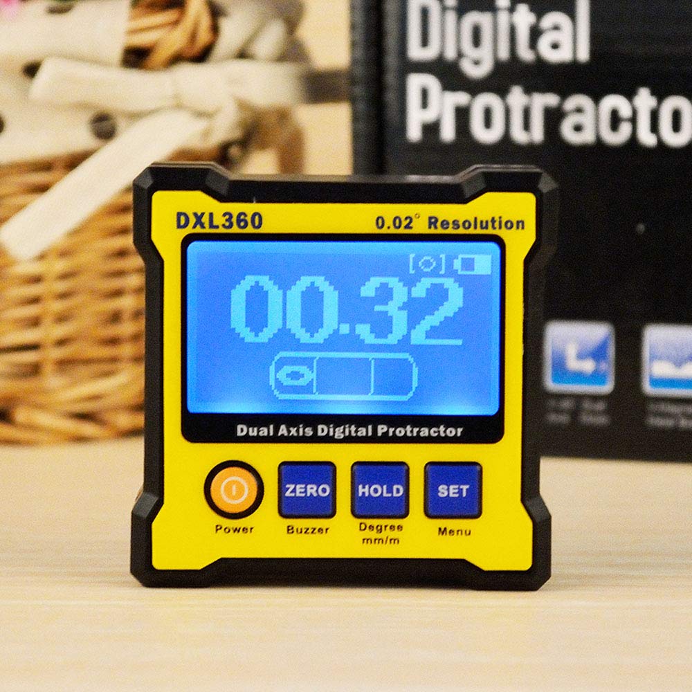 DXL360 Laser Level Instrument Cyfrowy wyświetlacz Kątomierz Precyzyjny dwuosiowy cyfrowy poziom lasera
