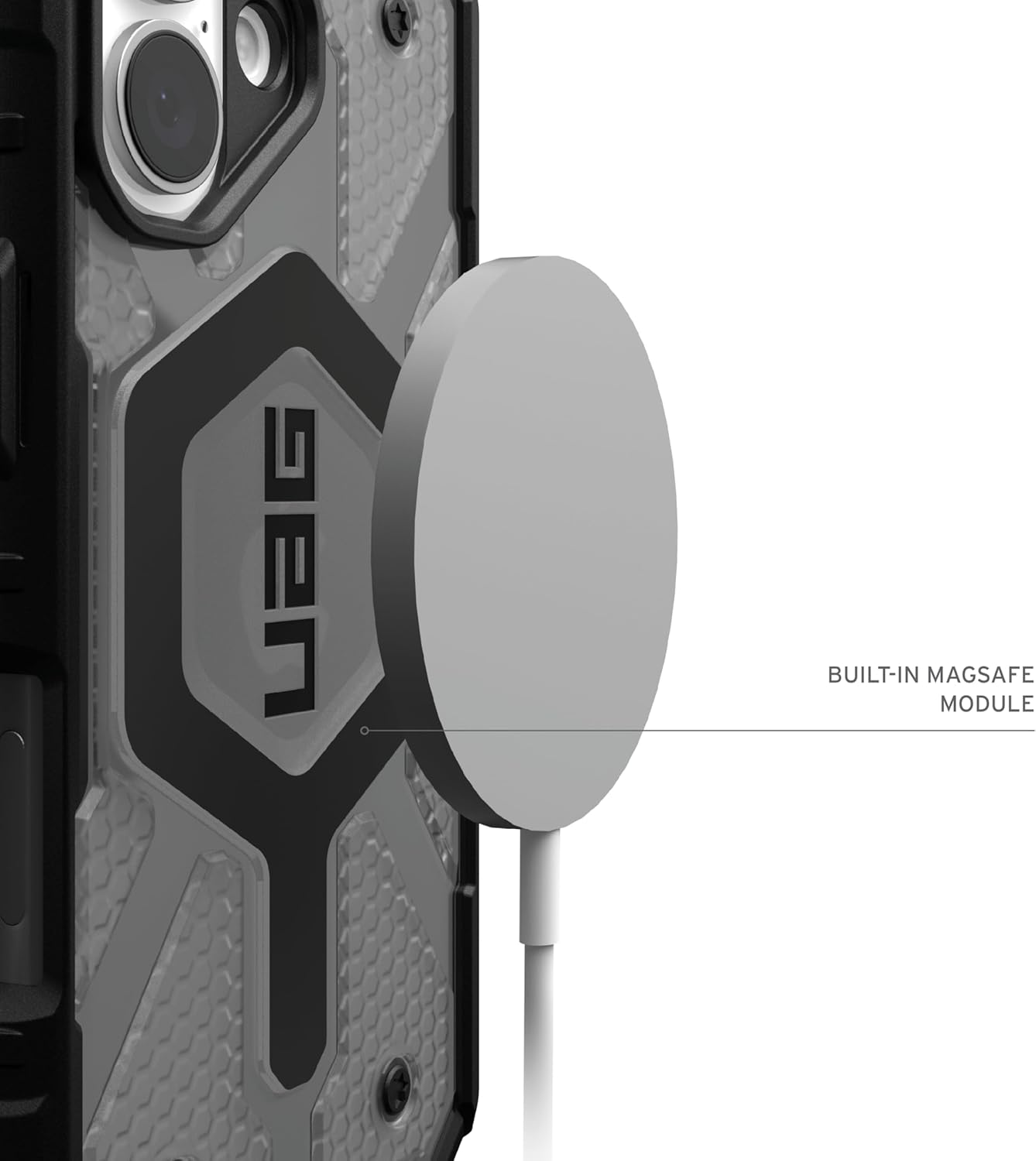 EGO TACTICAL UAG Urban Armor Gear Pathfinder case Compatible with MagSafe iPhone 17 Pro Max [6.9" Screen] Limited Edition Print - Blaze Orange Topography