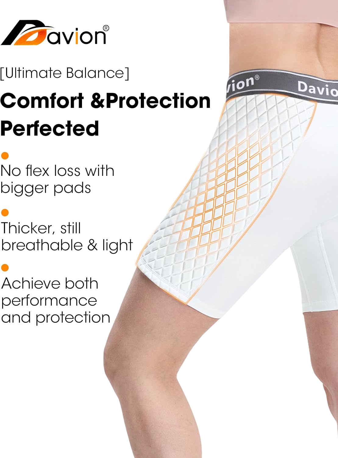 Davion Softball Sliding Shorts Women Padded Compression Slider Shorts for Softball Baseball - Image 2