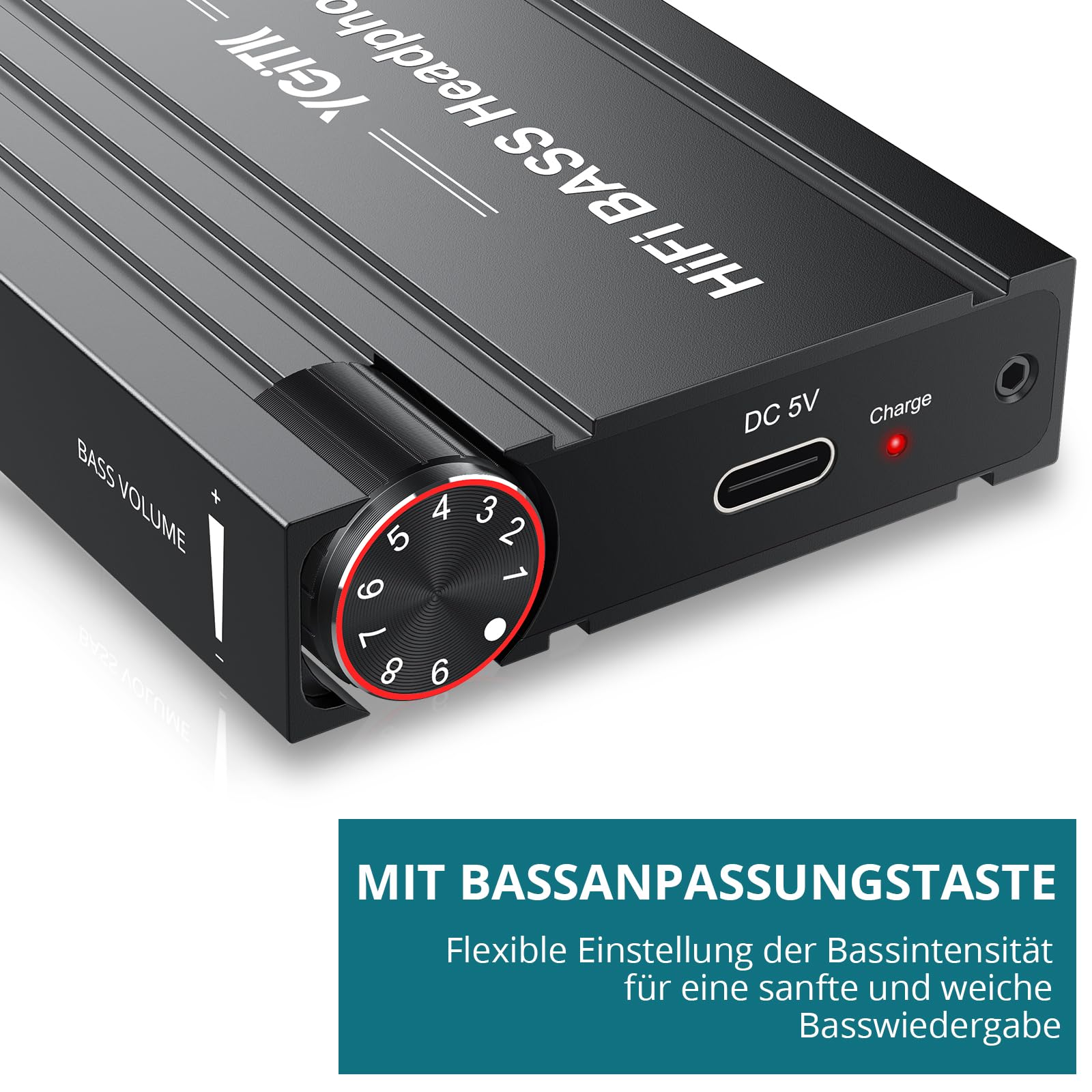 Kopfhörer Verstärker Tragbar BASS HiFi Kopfhörerverstärker, 3,5-mm-Stereo-Audioausgang, 16-600Ω wiederaufladbarer Audio Kopfhörer verstärker für MP3/ MP4/ Telefone/Kopfhörer für Computer