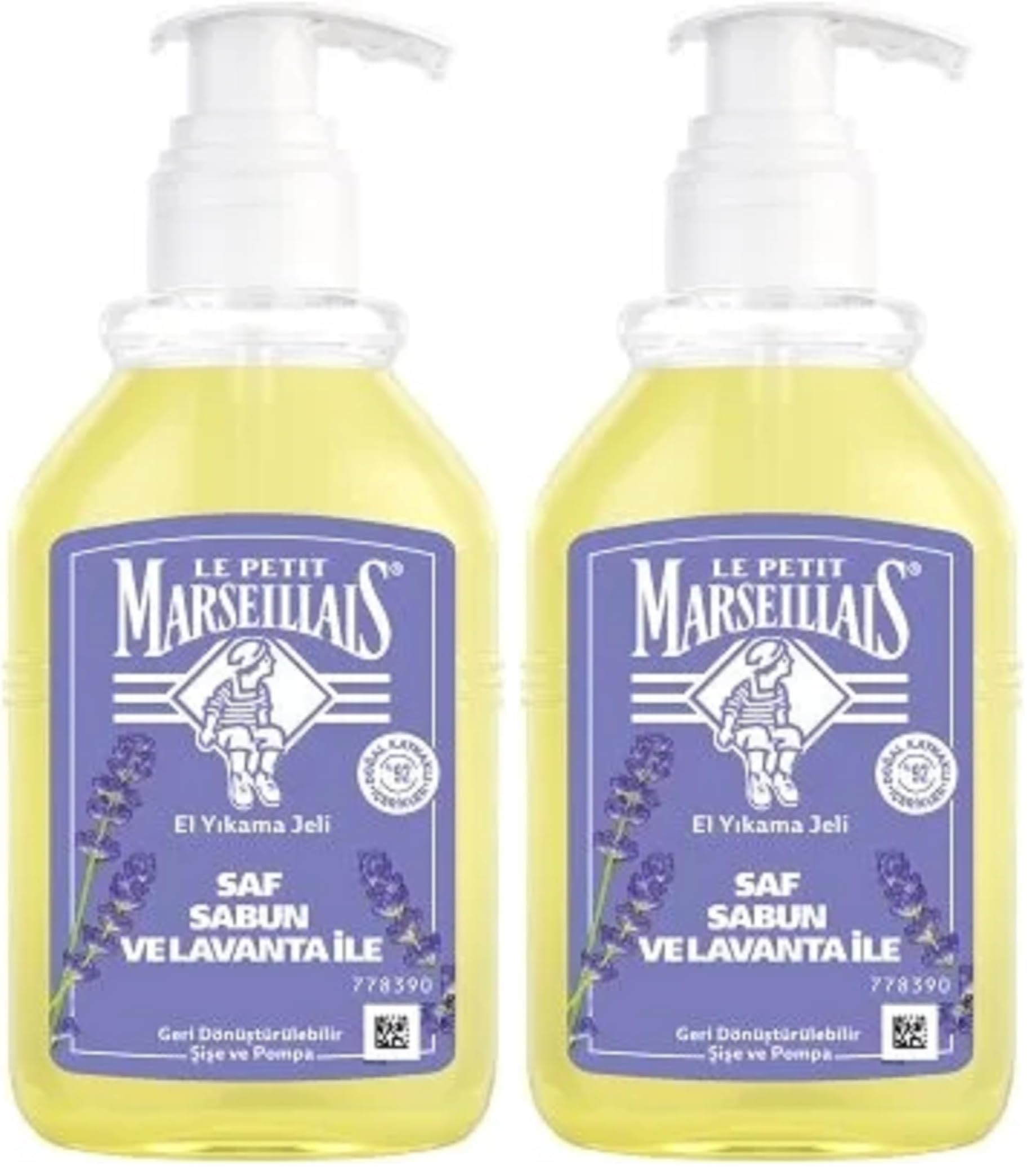 Le Petit Marseillais El Yıkama Jeli Saf Sabun ve Lavanta ile (300 ml) 2li paket
