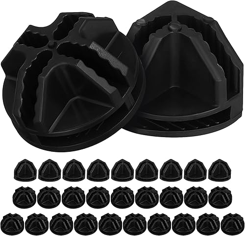30 conectores de plástico de cubo de alambre para almacenamiento de cubos y organizador modular, cierre de rejilla de alambre para armario, hebillas