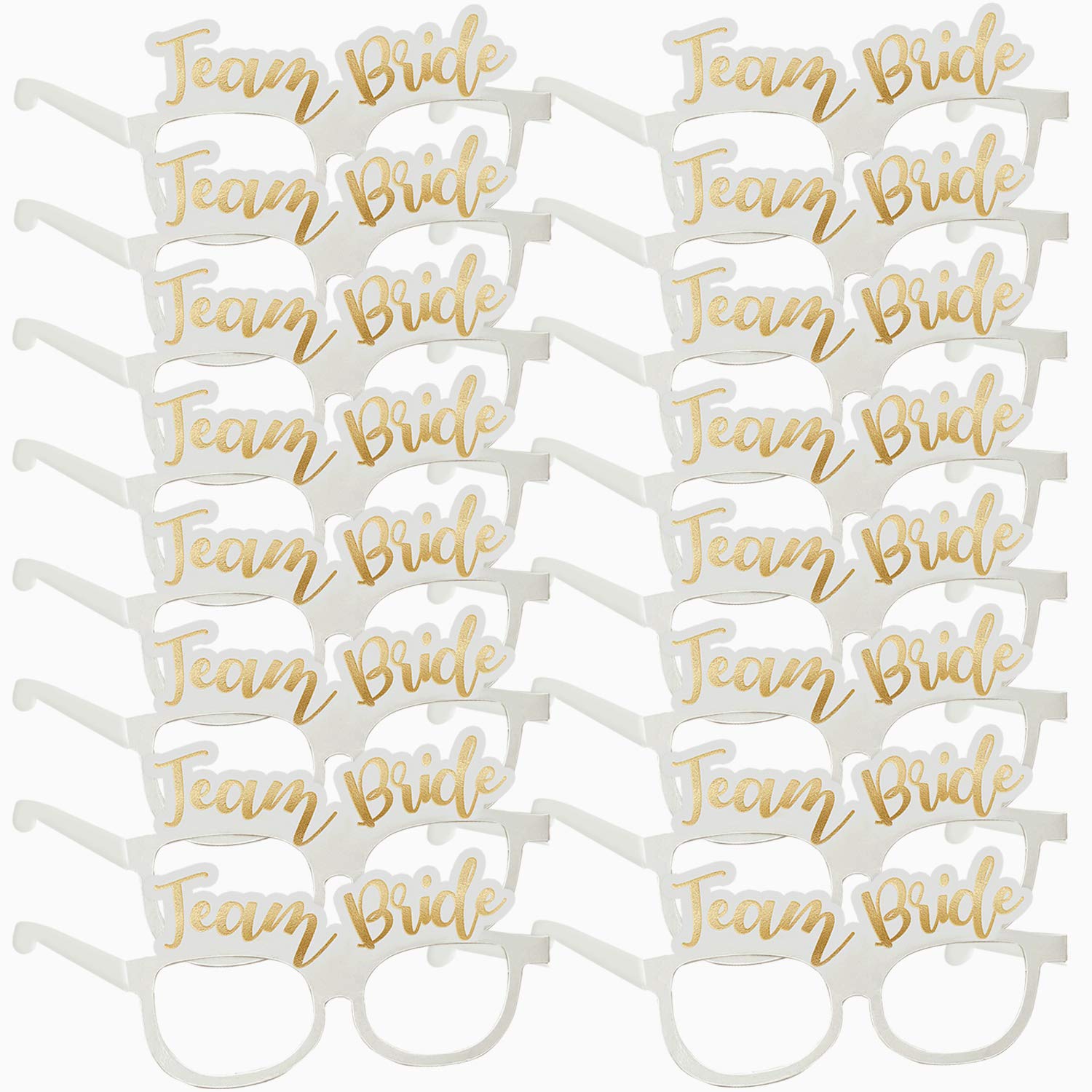 SOL 16pk Hen Party Glasses | Team Bride Glasses | Hen Party Accessories Party Props | Bridal Shower Hen Night Accessories | Bachelorette Party Accessories Glasses | Team Bride Accessories