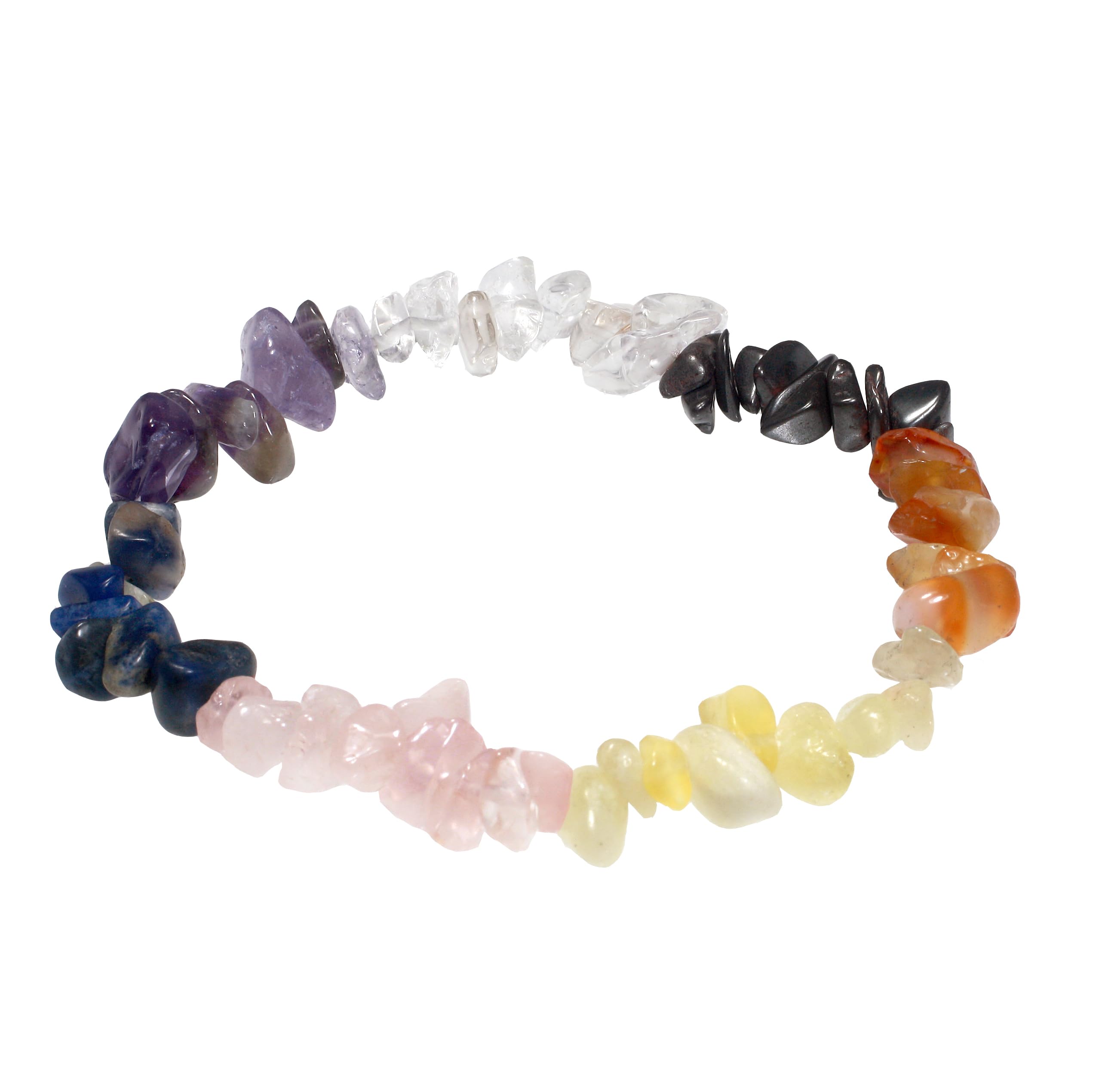 CrystalAgeCrystalAge Chakra Gemstone Chip Bracelet