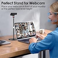 Vista 8 de Nycetek Soporte de trípode para cámara web para escritorio: soporte para cámara web para Logitech Brio C920 C922 C615 C930e - Trípode