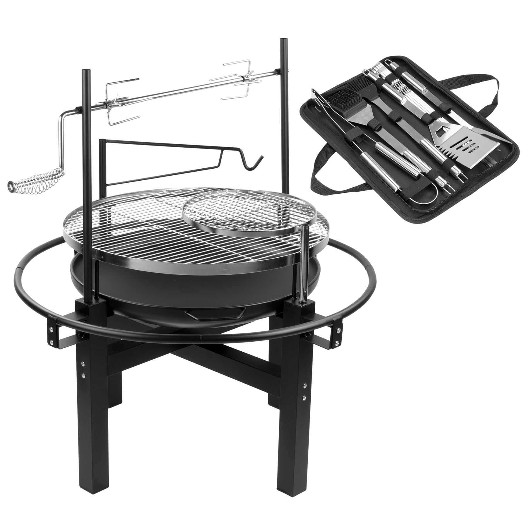 Kct Outdoor Bbq Grill And Rotisserie With Tool Set