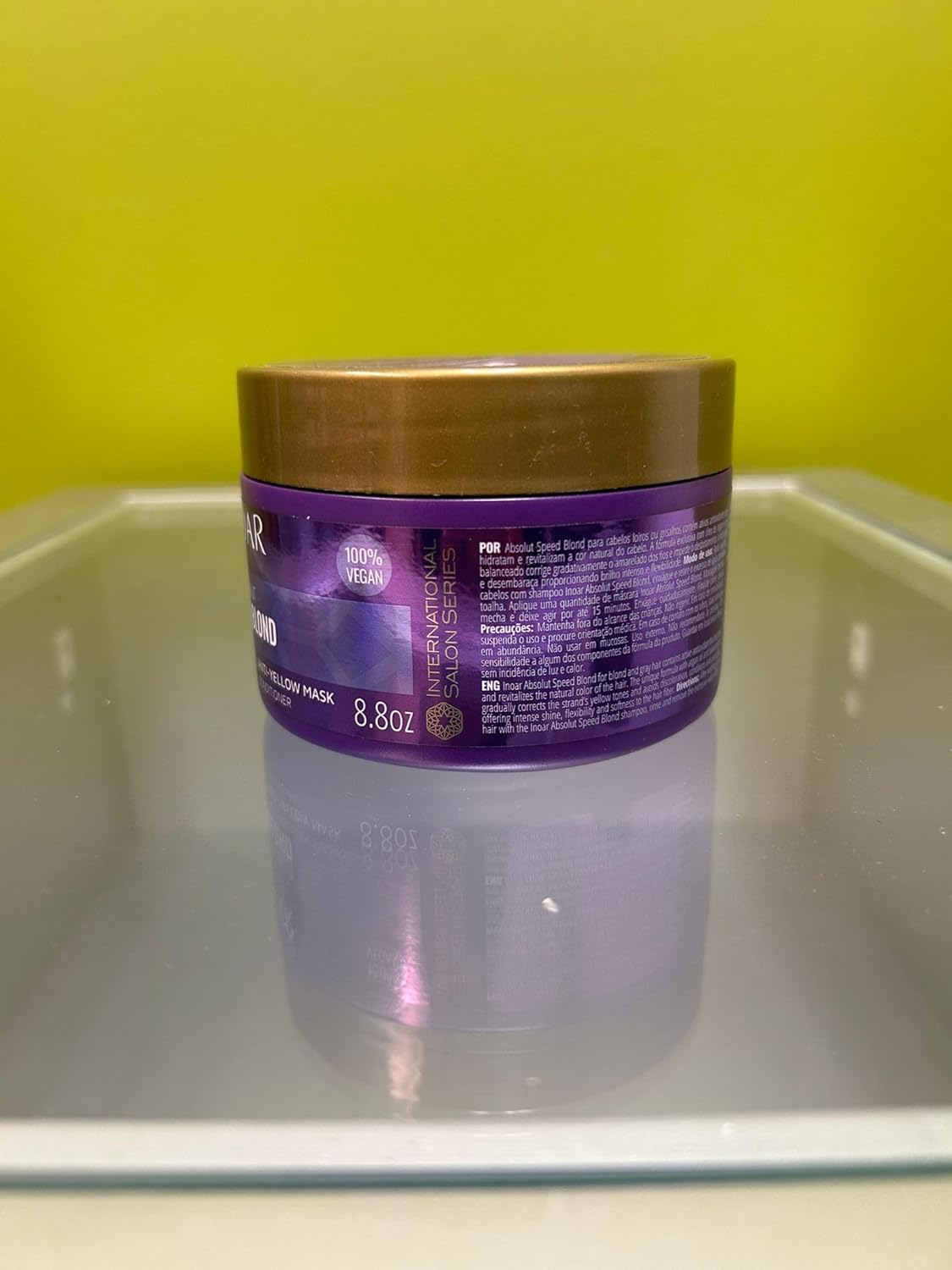 Inoar Absolut Speed Blond Mask with Argan Oil for Blonde, Silver & Gray Hair with Tone Neutralization & Hydration, 6.7 oz - Image 2