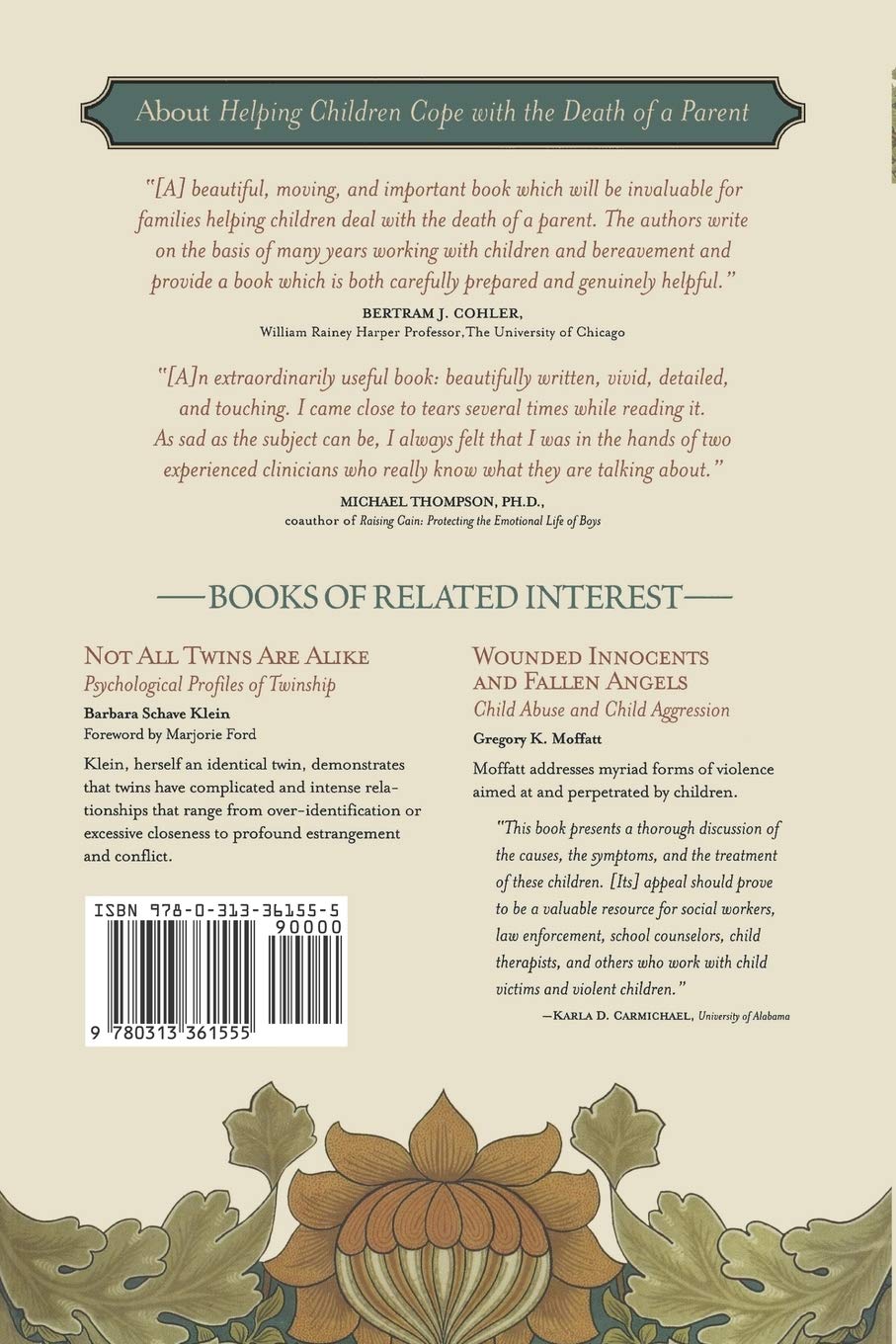 Helping Children Cope with the Death of a Parent: A Guide for the First Year
