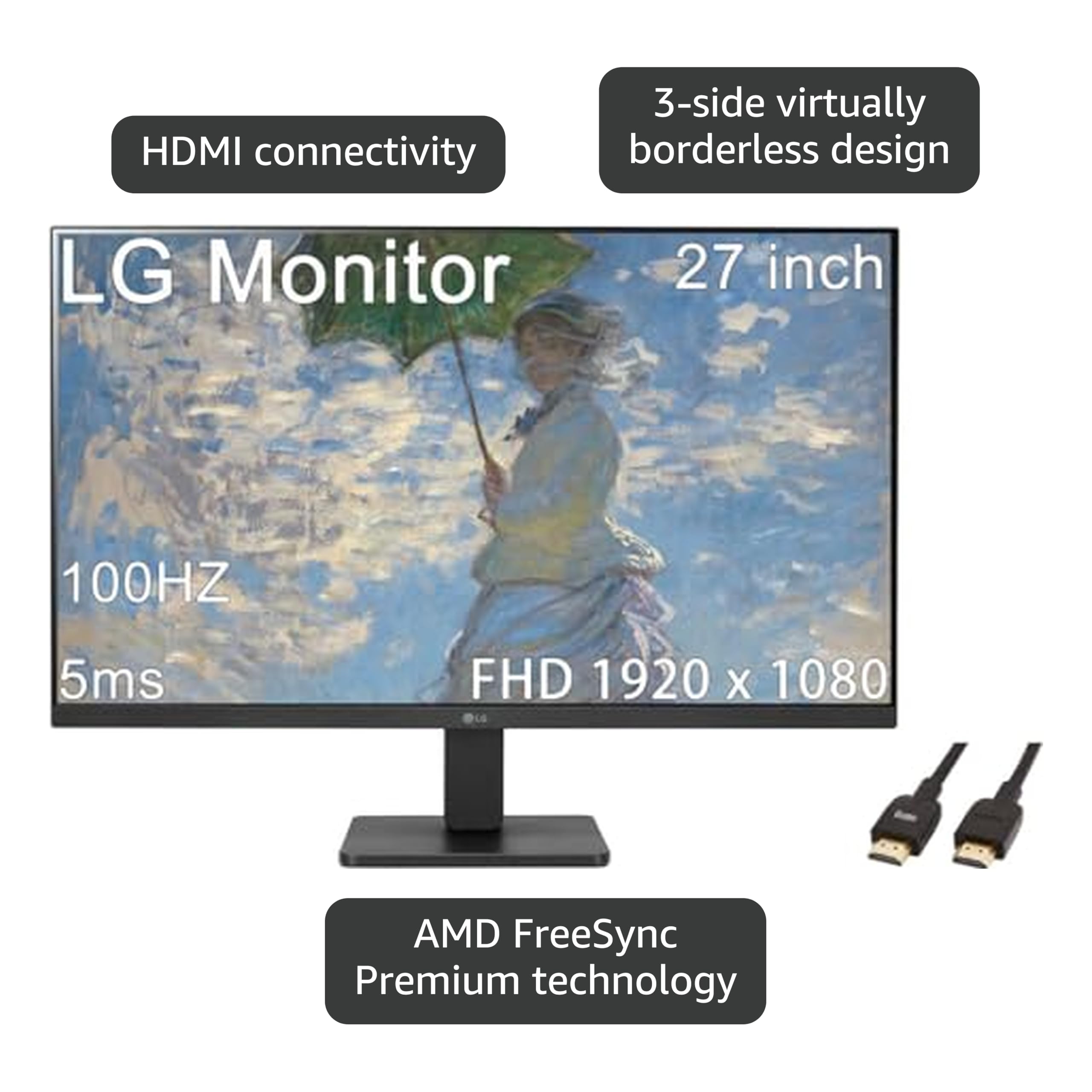 Amazon.com: LG 24 inch Ultragear Gaming Monitor, FHD (1920 x 1080