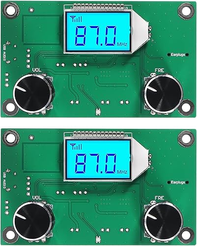 Miniatura 9 de Módulo receptor de FM digital, módulo receptor de radio, placa estéreo digital, pantalla LCD DSP PLL 76.0MHz-108.0MHz