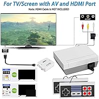 Vista 2 de ZeroStory Retro Game Console, HDMI and AV Output 8-Bit Classic Mini Game Console with Built-in 620 Games and 2 Retro Controller for Christmas