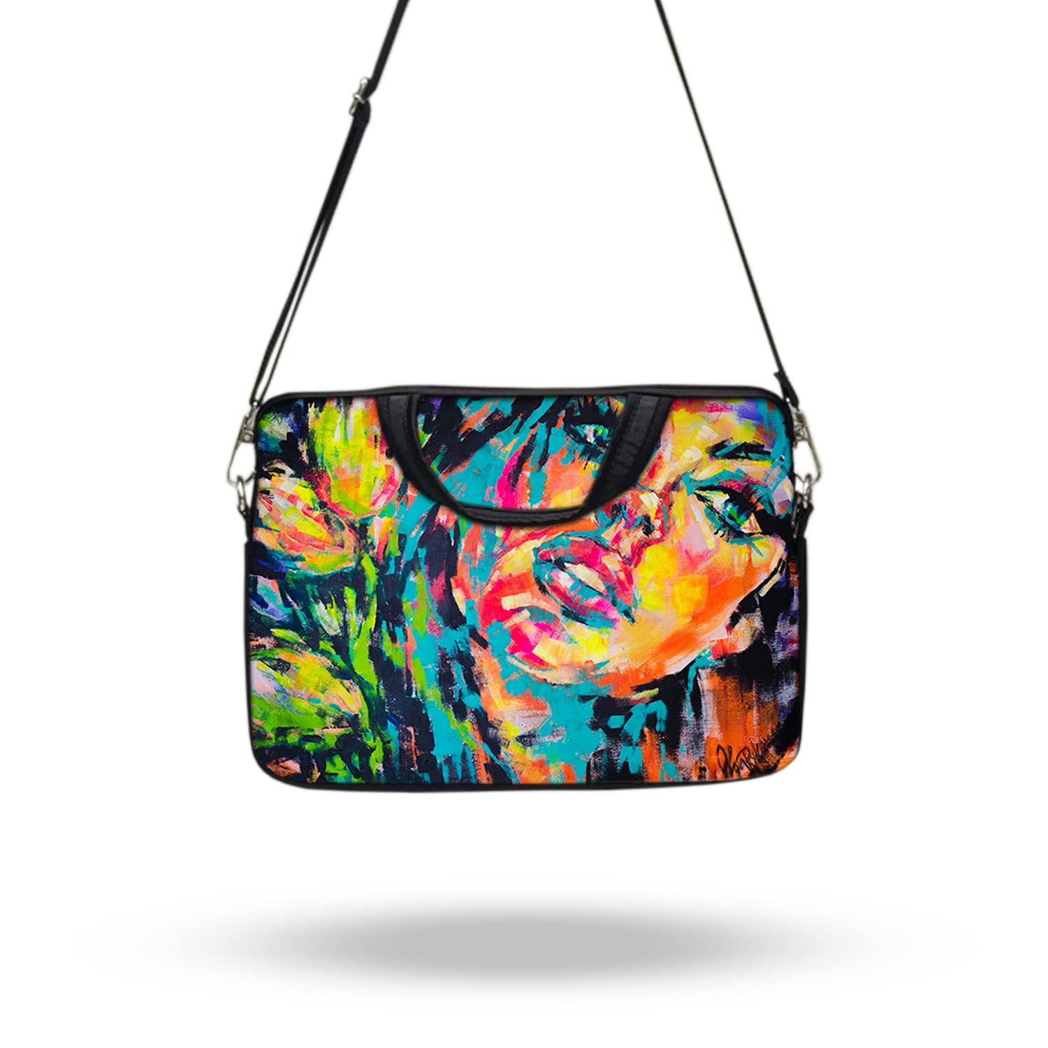 TheSkinMantra Graffiti Girl Chain Laptop Sleeve Bag with Handle and Shoulder Strap/Sling Compatible with 13.3 inches Laptop/Notebook 13.3 / MacBook 13 inch All Models Including New Models (B0BT54J6RX) Amazon Price History, Amazon Price Tracker