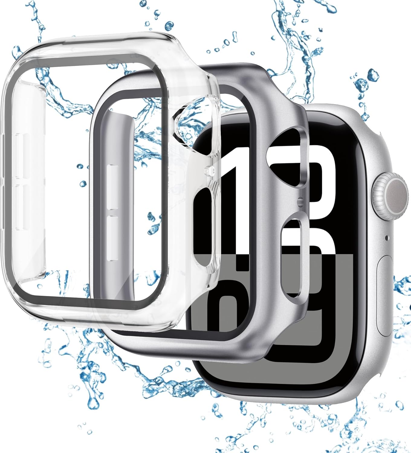 2 Pack Case with Tempered Glass Screen Protector for Apple