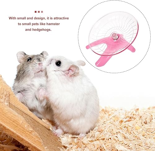 Miniatura 4 de Alipis Rueda de ejercicio de funcionamiento silenciosa de plástico para hámsters, jerbos y chinchillas, color aleatorio