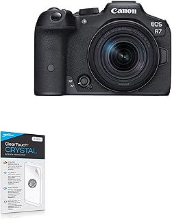 BoxWave Screen Protector Compatible With Canon EOS R7 - ClearTouch Crystal (2-Pack), HD Film Skin - Shields From Scratches
