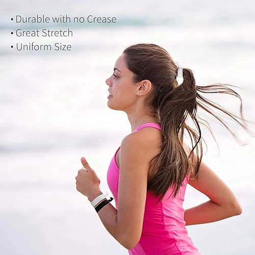 Miniatura 3 de 79Style 125 lazos neutros para el cabello para mujer, cintas elásticas para el cabello, soportes de cola de caballo anudados, no se rompe, bandas de