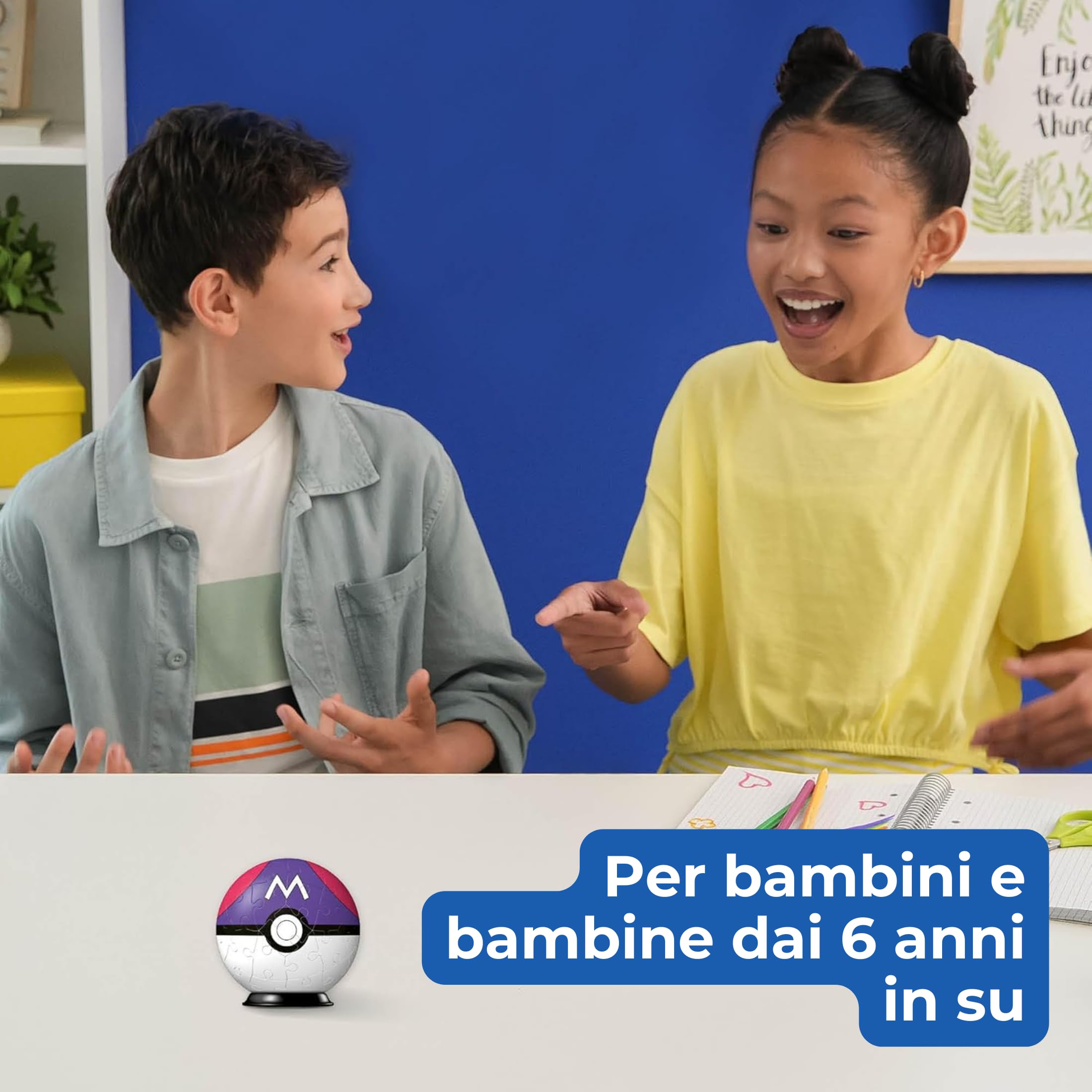 Ravensburger - Puzzle 3d Pokémon Masterball viola 54 pezzi, Puzzle 3d bambini 6 anni o più, Giochi bambini 6 anni, Collezione Pokemon, Giochi divertenti, Idee regalo