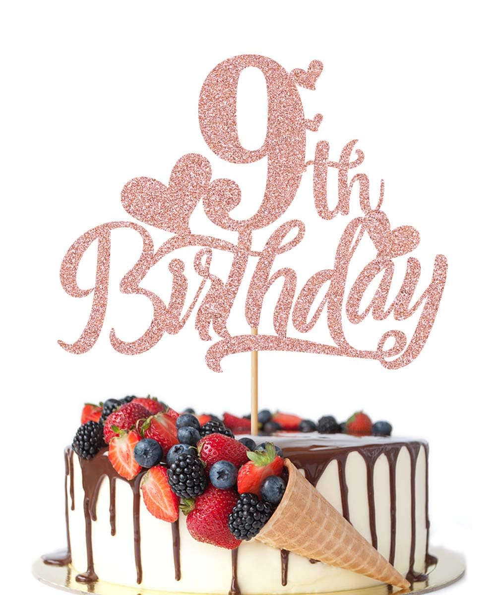 9pcs Purple Butterfly Cake Toppers, Butterfly Cupcake Toppers Happy Birthday Metal - View #5