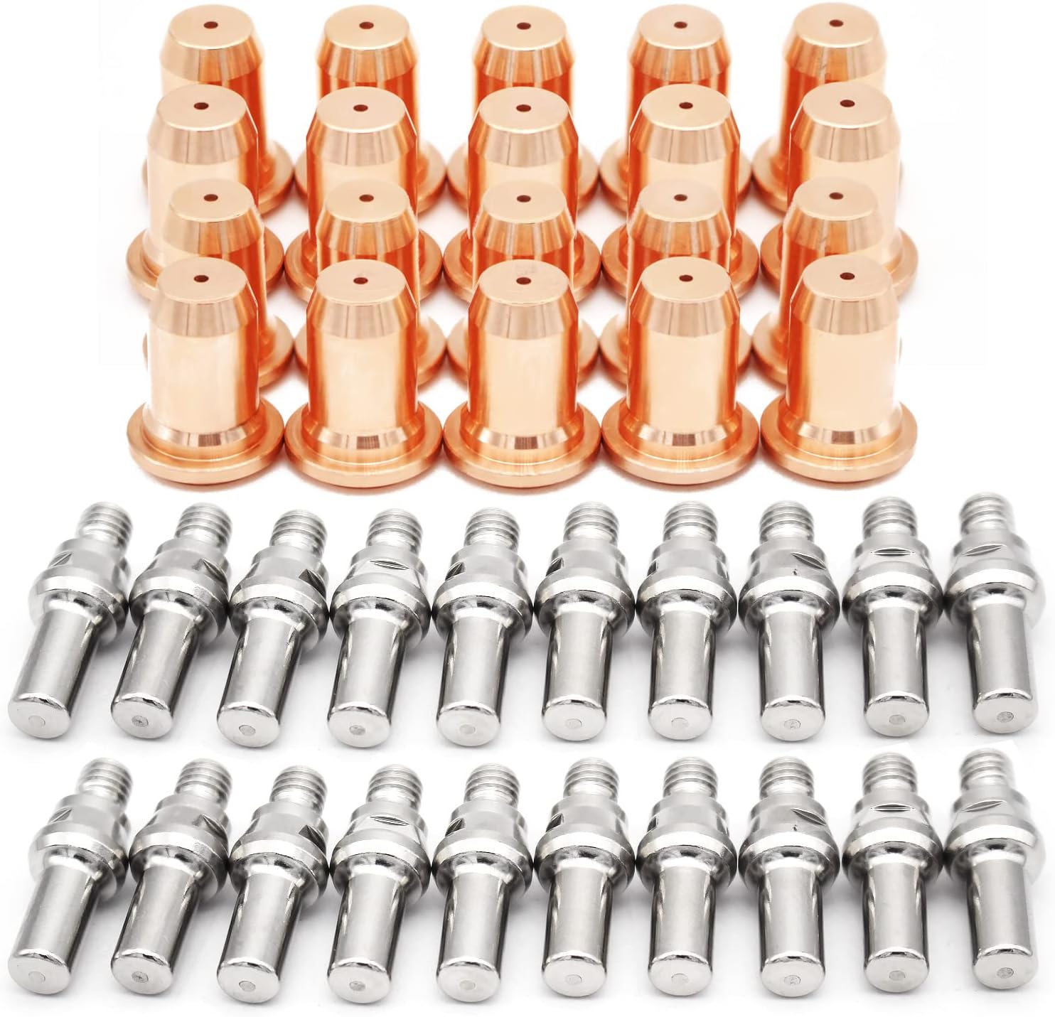 40pcs 52582 Electrode 51313 Tip Nozzle 1.0mm IPT-60 PT-60 IPT-40 PT-40 for Plasma Cutter Torch IPT-60 PT60