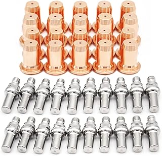 40pcs 52582 Electrode 51313 Tip Nozzle 1.0mm for Plasma Cutter Torch IPT-60 PT60