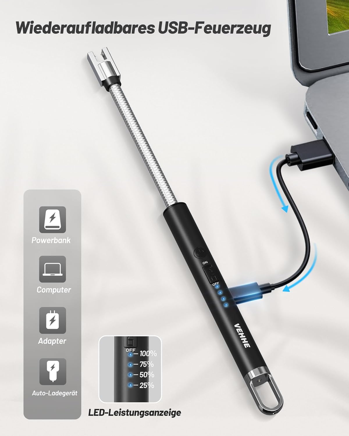 VEHHE Arc Lighter részletek