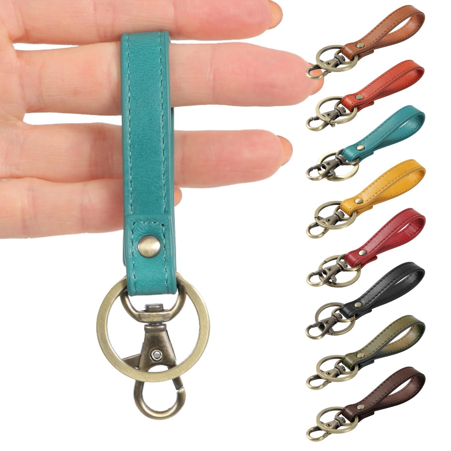 Amazon.co.jp: [CIBOLA] 高級牛革 ストラップ 革 キーホルダー 本革