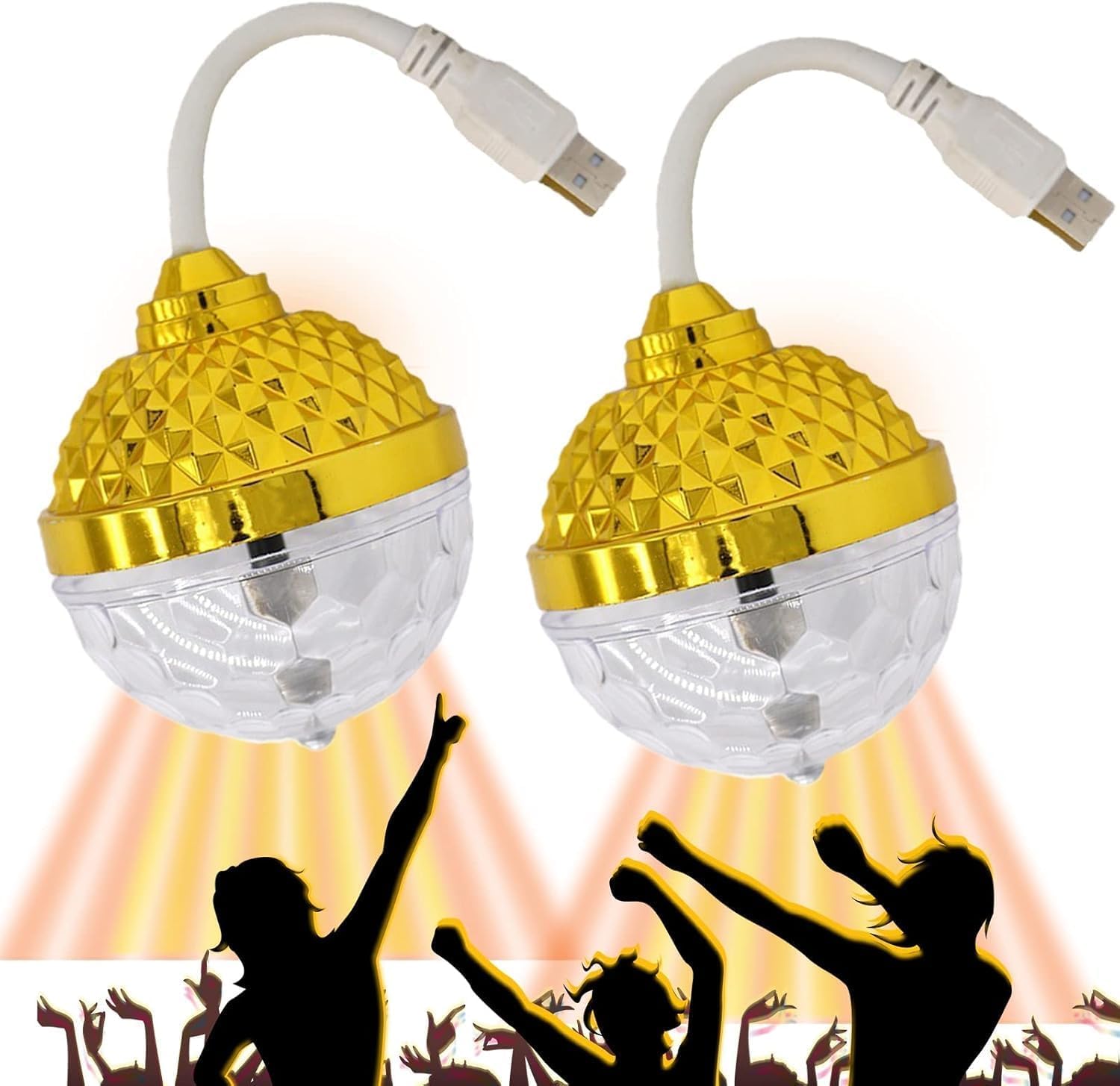 Rotating Disco Light - 360 LED Crystal Ball -5