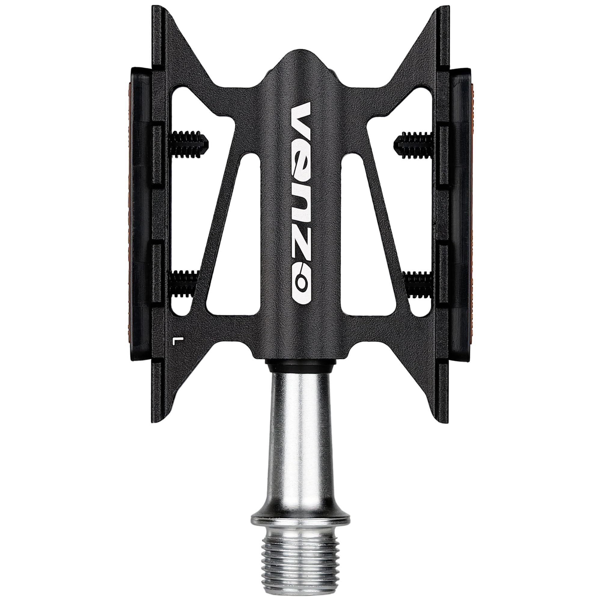 VENZO Mountain City Hybrid Touring e Bike - CNC Aluminum- Cr-Mo Sealed Bearing Pedals 9/16" - Extra Light 217g or 7.7 oz/Pair