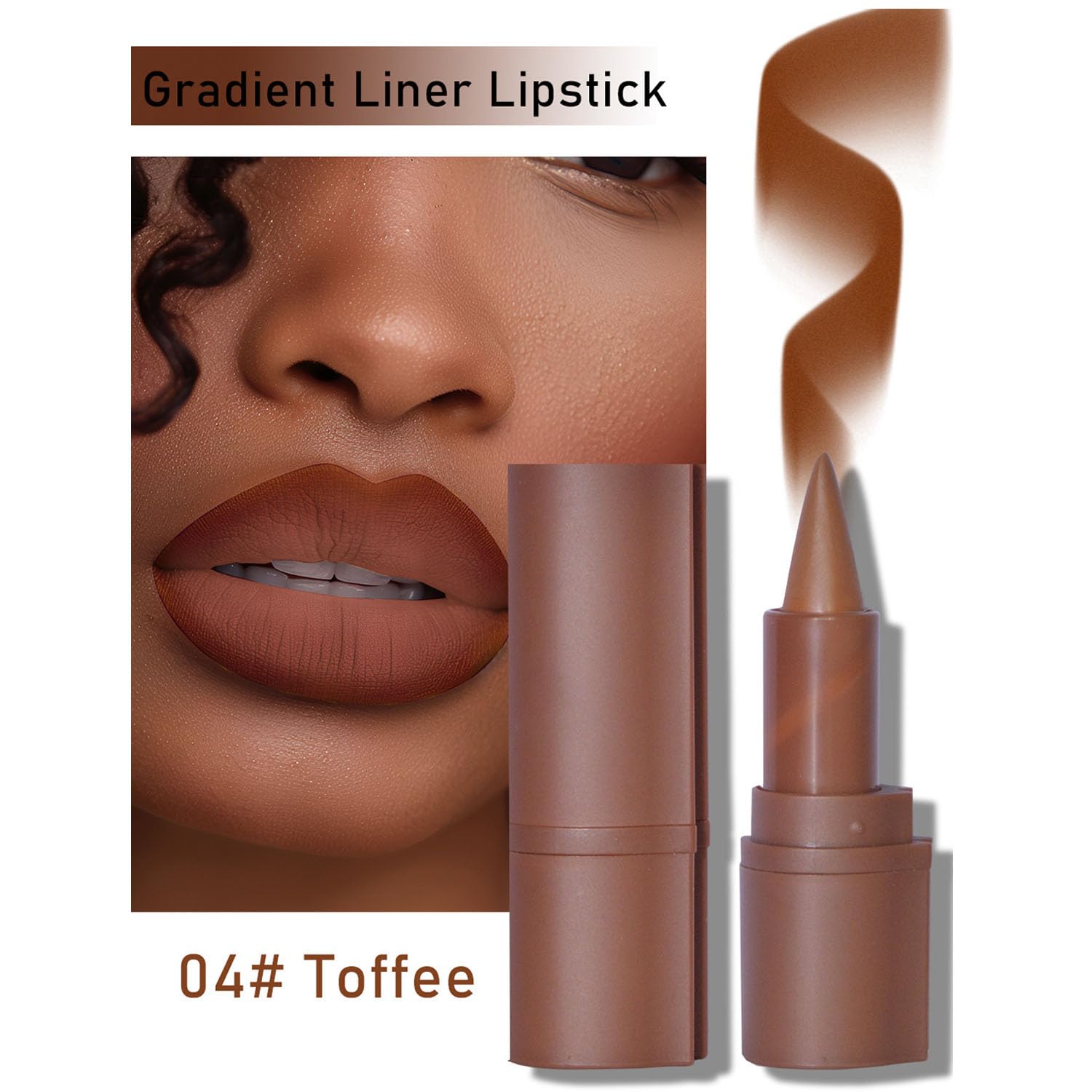 Matte Brown Lip Liner Pencil - Image 2