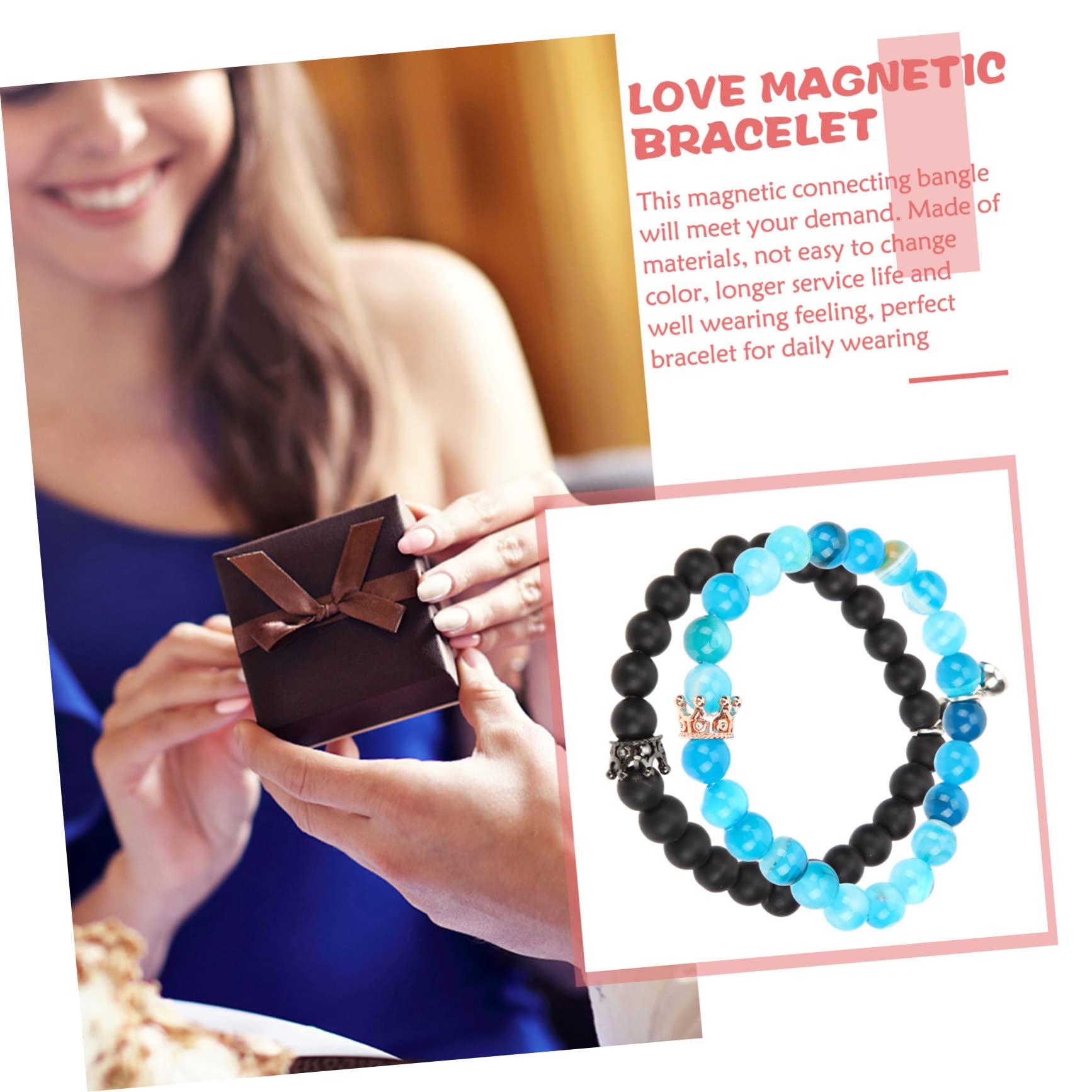 SHERCHPRY 5 Pares De Pulseras De Pareja Para Él Y Pulsera De Novio Y Novia s De Relación De Muñeca De Pareja Joyerías Para as De Cuentas Hombre