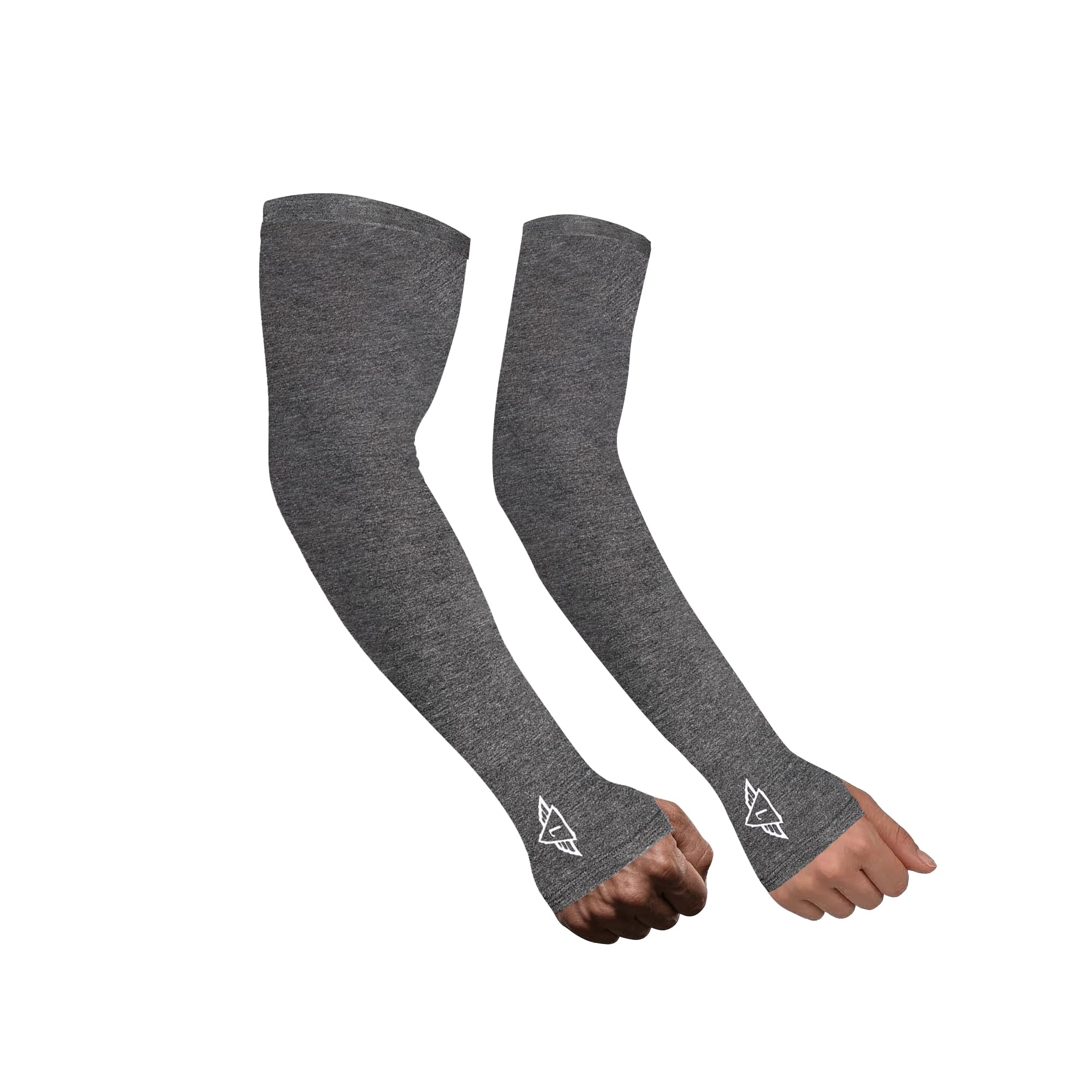 Osmo Fabric Arm Sleeves With Thumb Extension for Men & Women | SPF 50+ Sun Protection | Breathable Compression Arm Sleeves with Thumb Hole for Running, Cycling, Gym & Driving-image-21