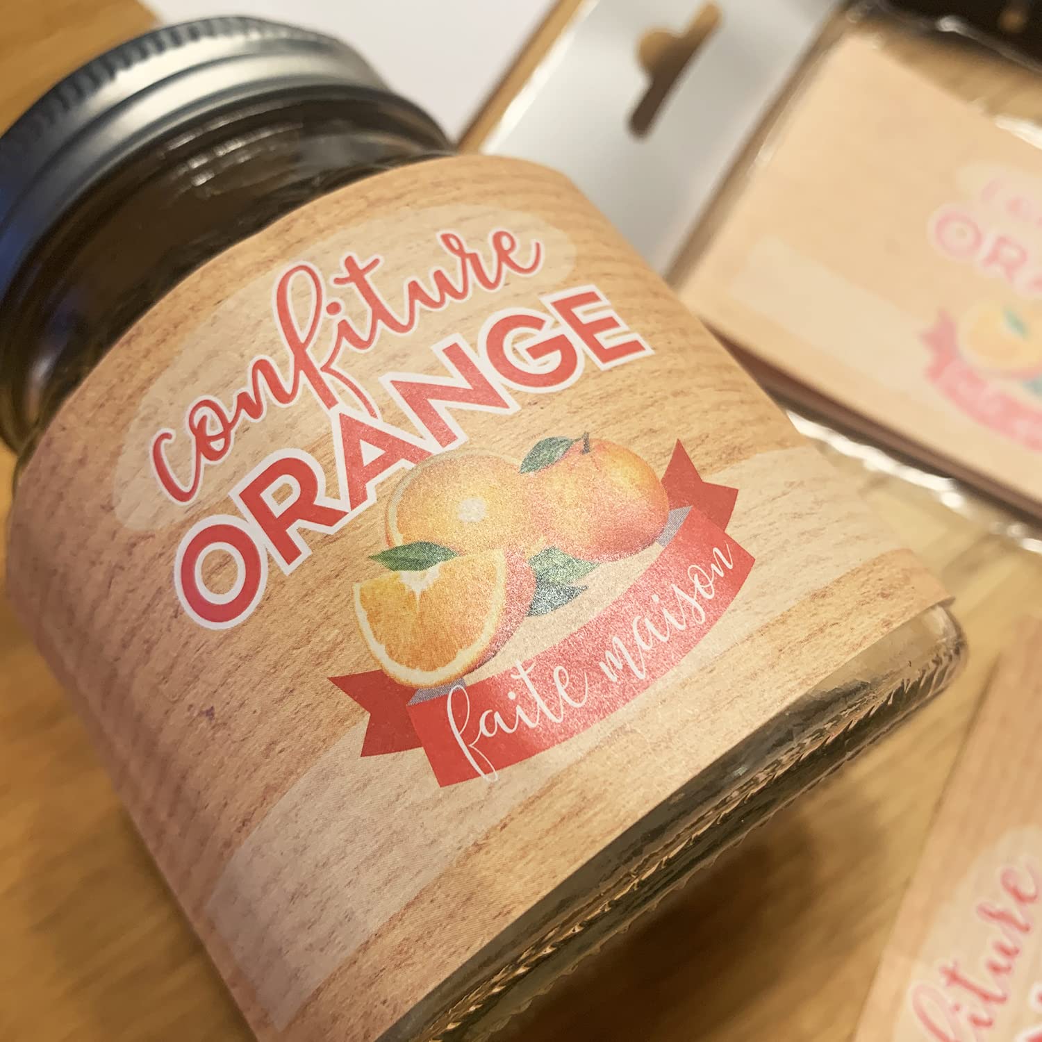 1200 Etichette Kraft Adesive 50x30mm - Per Barattoli, Regali, Matrimoni E Decorazioni - Foto 12