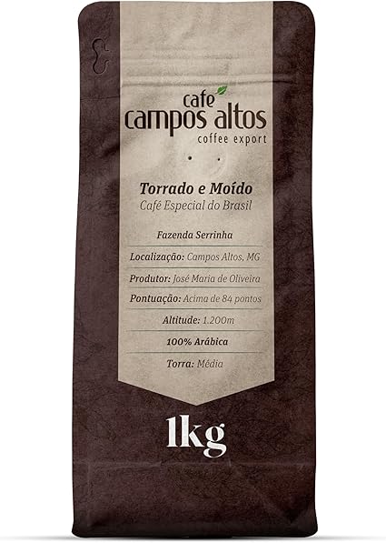Café Campos Altos, Café Especial Torrado e Moído, 1Kg Menor preço em Café Campos Altos, Café Especial Torrado e Moído, 1Kg