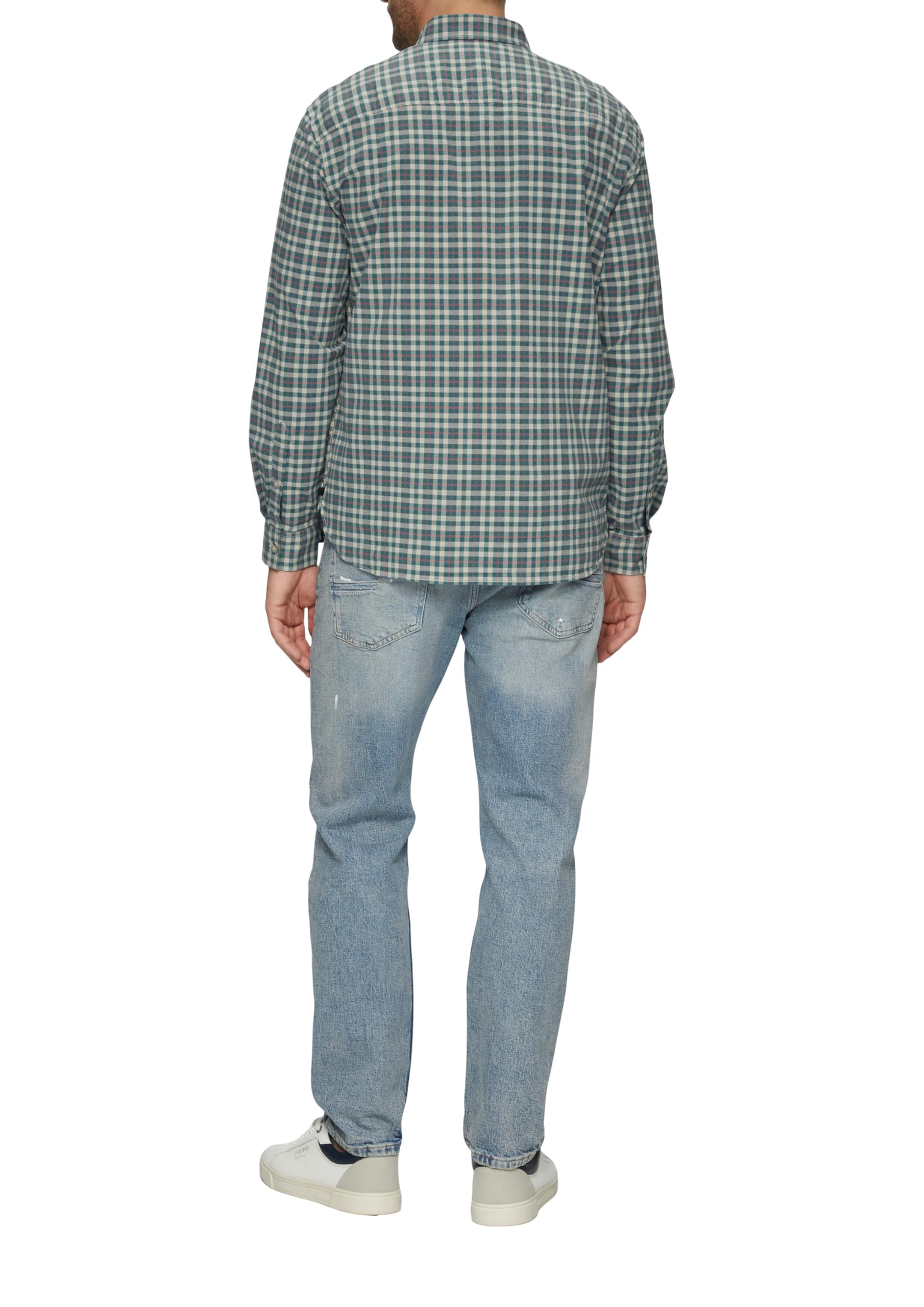 s.Oliver Regular Fit: Hemd aus Baumwollstretch mit Button-Down-Kragen